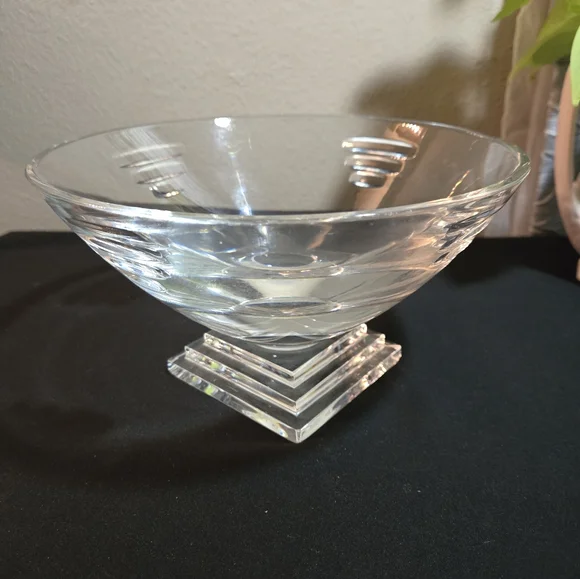 Waterford Crystal 8 Art Deco Metropolitan Footed Bowl.